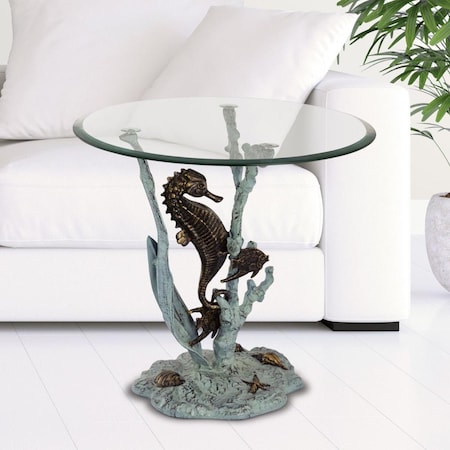 Fixturesfirst 21 x 22 x 22 in. Seahorse End Table FI3184400